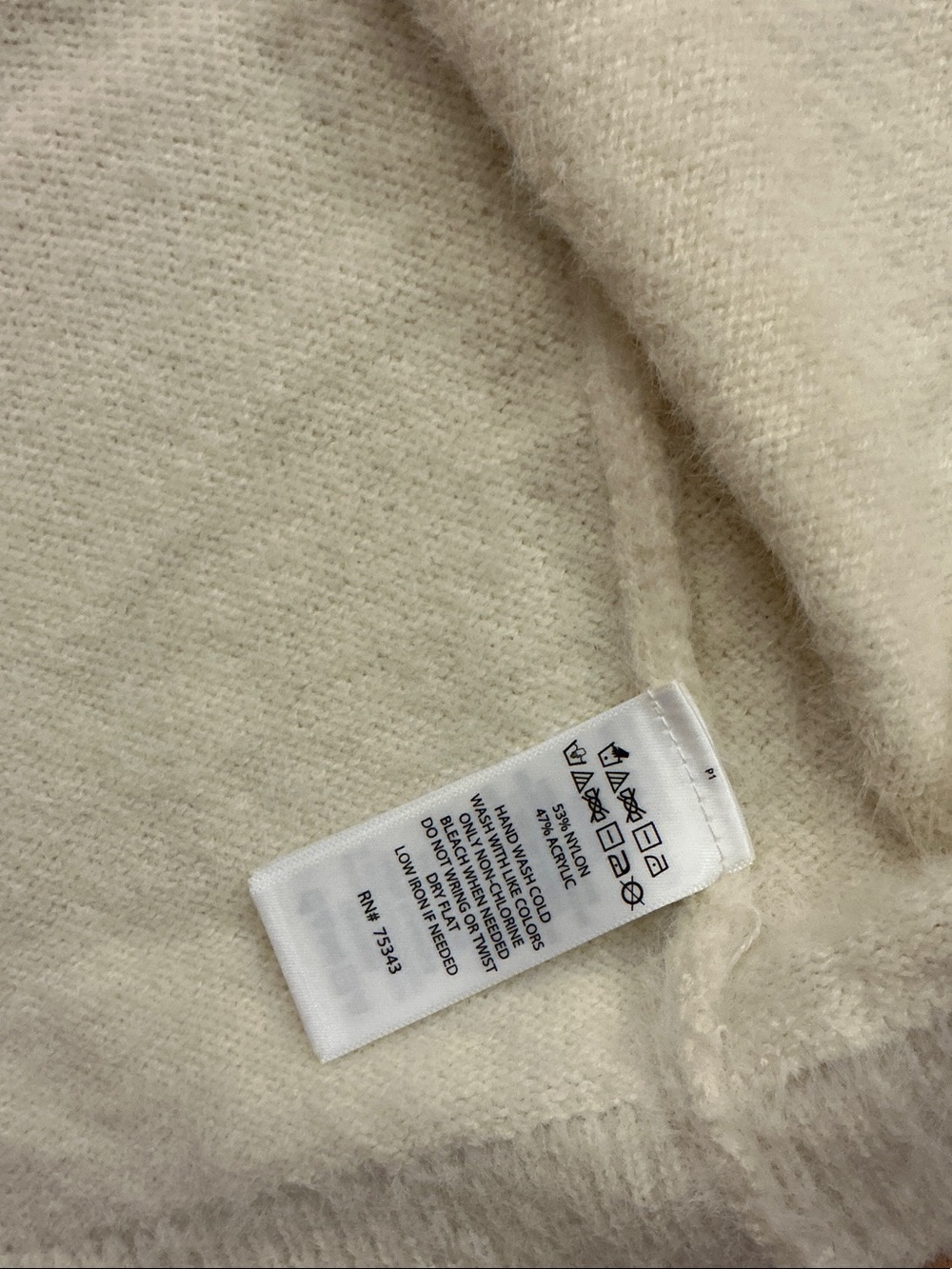 Jessica Simpson Cream Slighty Cropped Open-Front Fuzzy Cardigan Size Medium - Picture 6 of 6